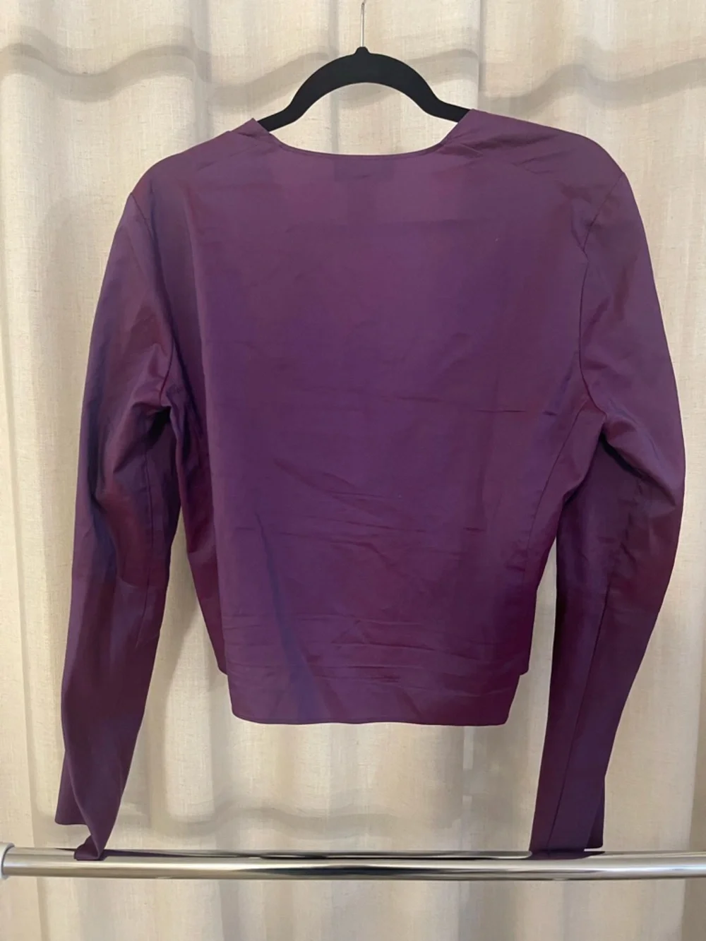 Banana Republic Deep Purple Wrap Tie Blouse - Picture 8 of 8